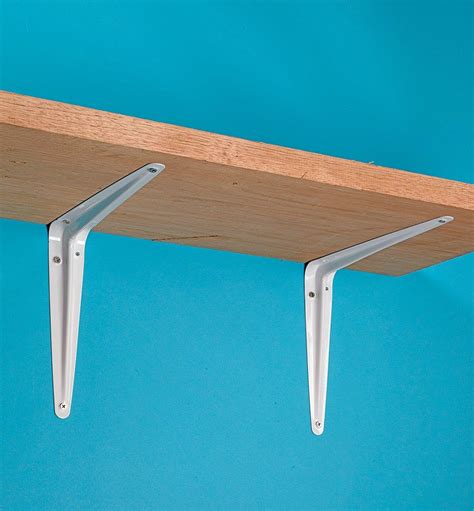 how to trim metal shelf bracket|2 shelf brackets.